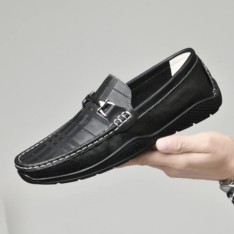 Genuine Leather Men Shoes Luxury Formal Casual Mens Loafers Moccasins Soft Breathable Slip on Walking Flats Driving Boat Shoes
Genuine Leather Men Shoes Luxury Formal Casual Mens Loafers Moccasins Soft Breathable Slip on Walking Flats Driving Boat Shoes