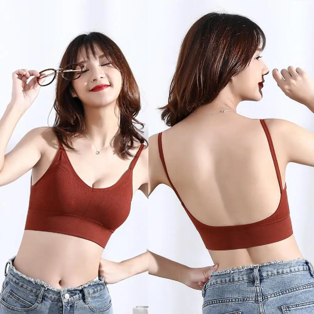 Sexy Women Soft Solid Color V Neck U Back Padded Bra Spaghetti Strap Crop Top great gifts for women
Sexy Women Soft Solid Color V Neck U Back Padded Bra Spaghetti Strap Crop Top great gifts for women