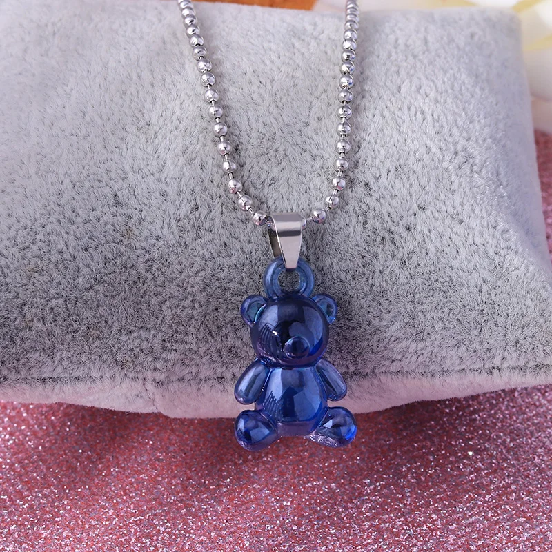 Cute Mini Bear Chain Necklaces for Women Candy Color Stars Hearts Gummy Crtoon Pendants Choker Jewelry Femme Bijoux Collare
Cute Mini Bear Chain Necklaces for Women Candy Color Stars Hearts Gummy Crtoon Pendants Choker Jewelry Femme Bijoux Collare
