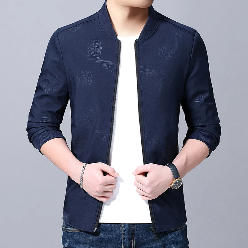 2020 Autumn Casual Brand Mens Jackets and Coats Stand Collar Zipper Male Outerwear Men Jacket Blue Men's Clothing
2020 Autumn Casual Brand Mens Jackets and Coats Stand Collar Zipper Male Outerwear Men Jacket Blue Men's Clothing