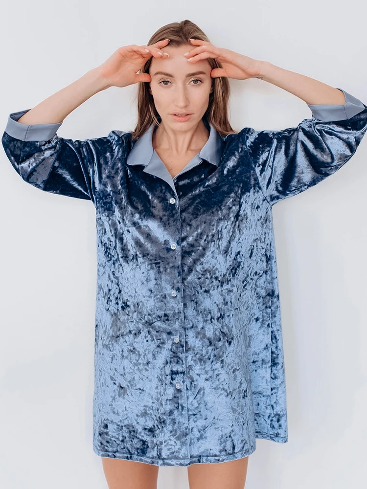 Womens Velour Pajamas Robes Women Sleepwear Turn Down Collar Women's Nightgowns Autumn Warm Nightwear Bathrobe Female Roomware
Womens Velour Pajamas Robes Women Sleepwear Turn Down Collar Women's Nightgowns Autumn Warm Nightwear Bathrobe Female Roomware