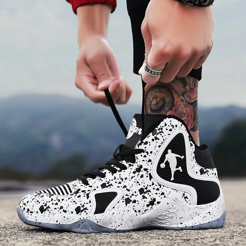 Man High-top Basketball Shoes Men's Cushioning Light Basketball Sneakers Anti-skid Breathable Outdoor Sports Shoes
Man High-top Basketball Shoes Men's Cushioning Light Basketball Sneakers Anti-skid Breathable Outdoor Sports Shoes