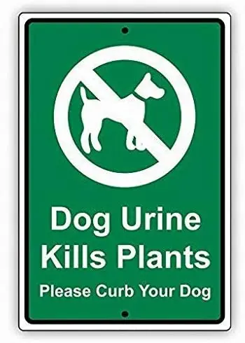 SmartCows Safety Tin Sign 8x12 Inches Danger Sign Dog Urine Kills Plants Please Curb Your Dog Warning Outdoor Street Decor 
SmartCows Safety Tin Sign 8x12 Inches Danger Sign Dog Urine Kills Plants Please Curb Your Dog Warning Outdoor Street Decor