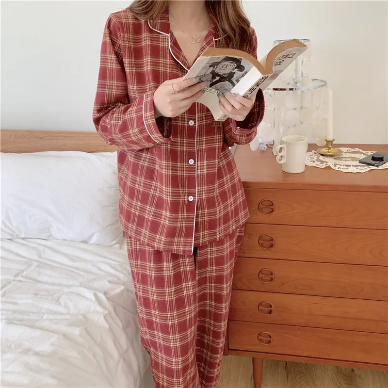 women winter plaid couple pajamas suit women men home suit sanding soft long sleeve shirt pants 2 piece set sleepwear blue
women winter plaid couple pajamas suit women men home suit sanding soft long sleeve shirt pants 2 piece set sleepwear blue