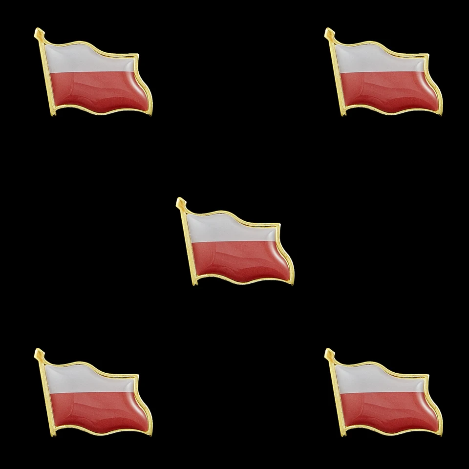 5PCS Souvenir Poalnd Epoxy Multicolor Waving Flag Lapel Pins Fashion Flag Badge Pin Medal Brooches Gifts 
5PCS Souvenir Poalnd Epoxy Multicolor Waving Flag Lapel Pins Fashion Flag Badge Pin Medal Brooches Gifts