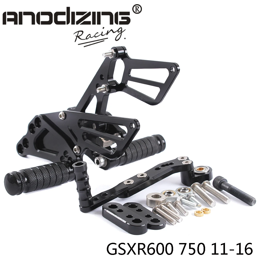 Full CNC Aluminum Motorcycle Adjustable Rearsets Rear Sets Foot Pegs For SUZUKI GSXR600/750 2011-2016
Full CNC Aluminum Motorcycle Adjustable Rearsets Rear Sets Foot Pegs For SUZUKI GSXR600/750 2011-2016