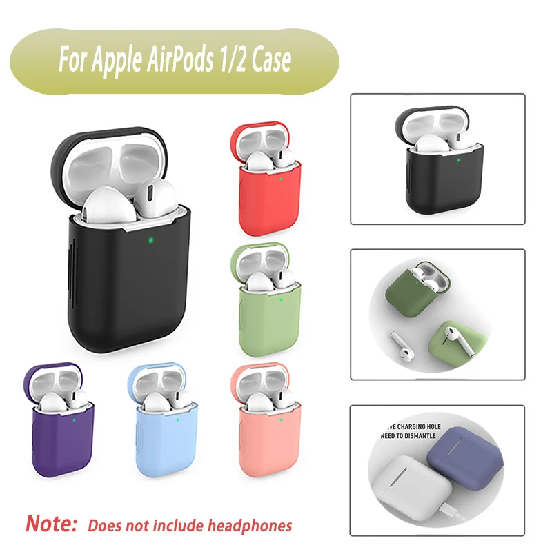 Противоударный мягкий силиконовый чехол для Apple Airpods 1/2, защитный чехол для беспроводных наушников AirPods 1/2, аксессуары 2021
Противоударный мягкий силиконовый чехол для Apple Airpods 1/2, защитный чехол для беспроводных наушников AirPods 1/2, аксессуары 2021