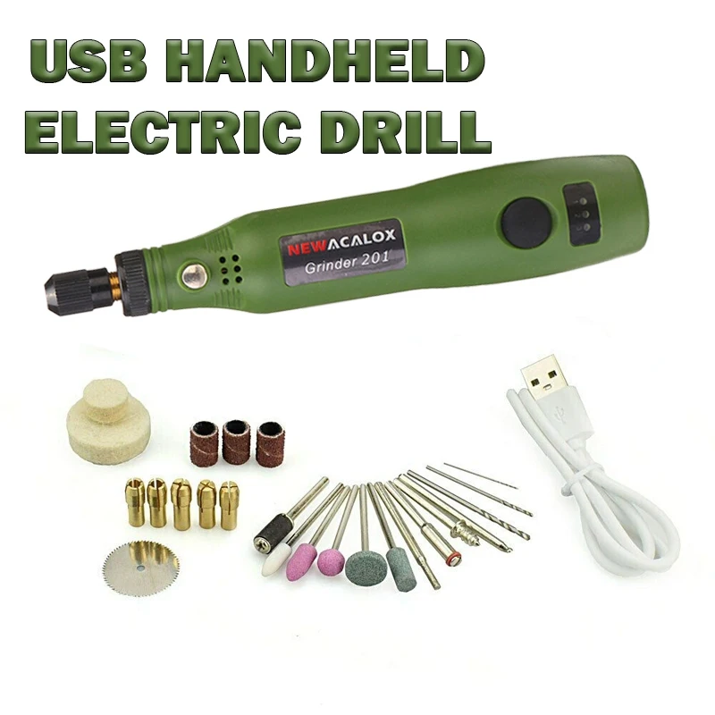 Portable Electric Drill For Grinding Tool Handheld 15000RPM Mini Drill Pen Grinder Engraving Machine Rotary Tool USB Accessories
Portable Electric Drill For Grinding Tool Handheld 15000RPM Mini Drill Pen Grinder Engraving Machine Rotary Tool USB Accessories