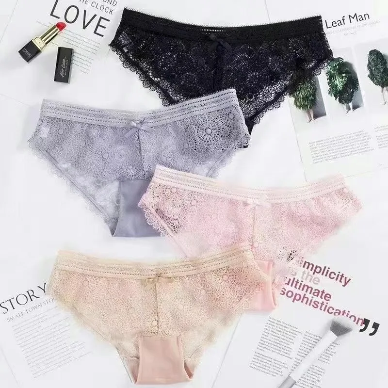 Sexy lace panties summer girls breathable seamless mesh comfortable woman briefs Women's Underpants 
Sexy lace panties summer girls breathable seamless mesh comfortable woman briefs Women's Underpants