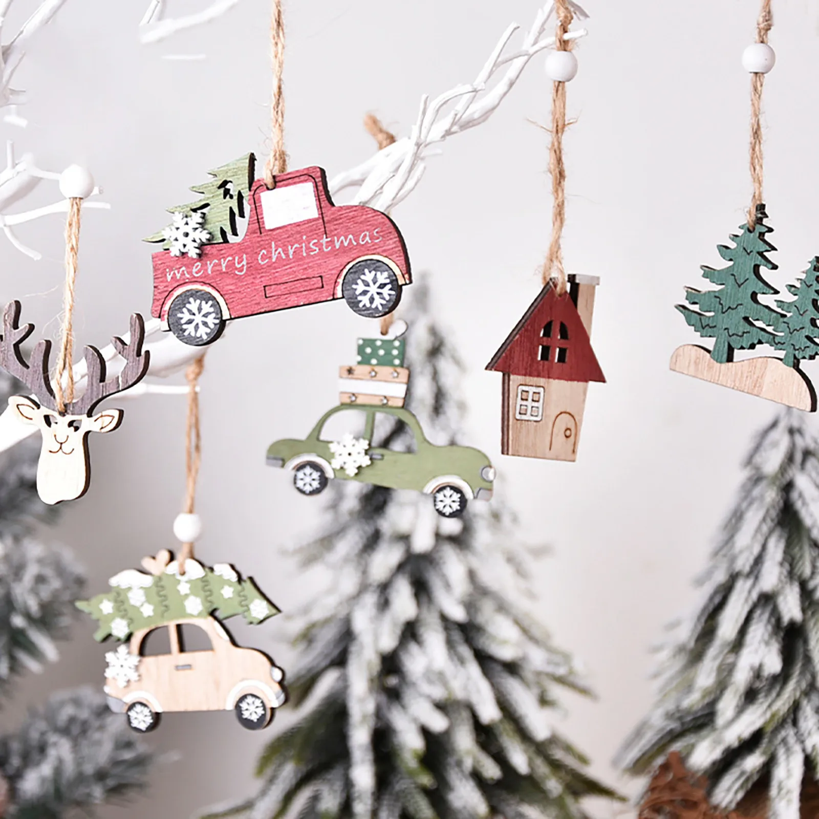 Christmas Decorations Wooden Painted Colorful Car Christmas Tree Ornaments Pendant Decor for Home Kids Toys Gift Xmas New Year
Christmas Decorations Wooden Painted Colorful Car Christmas Tree Ornaments Pendant Decor for Home Kids Toys Gift Xmas New Year