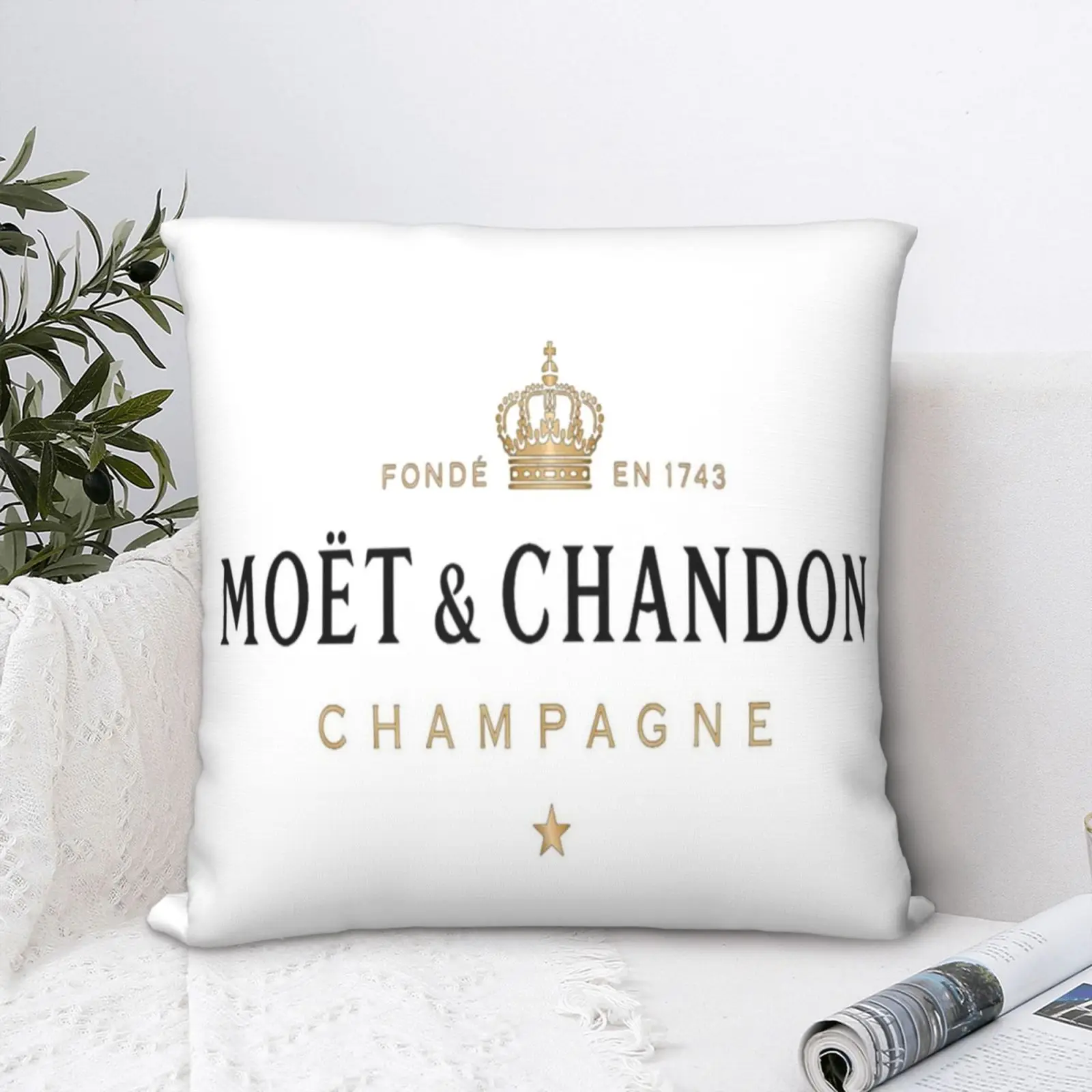 Moet & Chandon Printed Pillowcase, Modern, Novel, Living Room Bedroom Sofa Car Decorative Pillowcase 
Moet & Chandon Printed Pillowcase, Modern, Novel, Living Room Bedroom Sofa Car Decorative Pillowcase