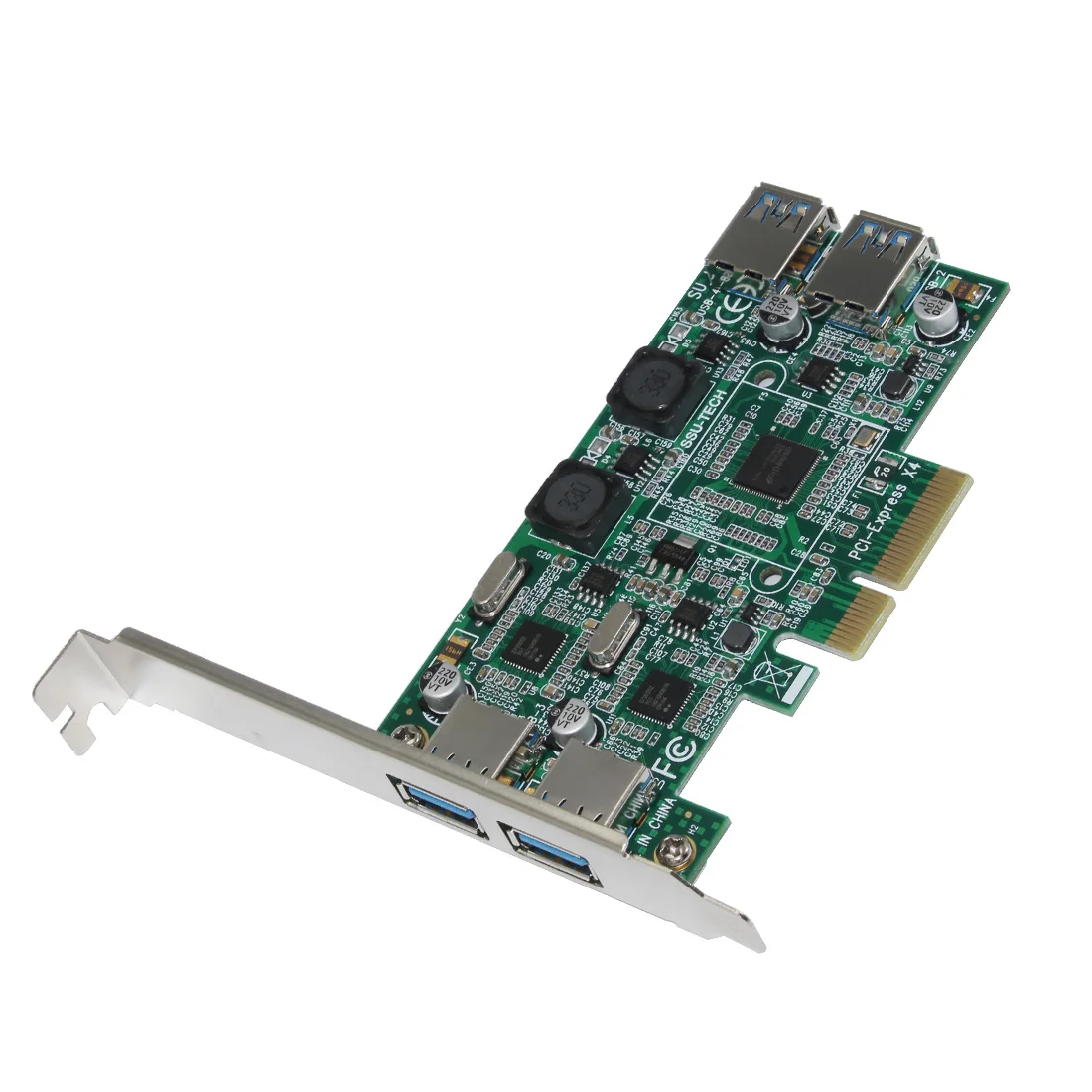 USB 3.0 PCI-E Expansion Card Adapter PCI Express to 4 Ports USB3.0 5Gbps Dual Channel Full Speed for Server VR Games Live
USB 3.0 PCI-E Expansion Card Adapter PCI Express to 4 Ports USB3.0 5Gbps Dual Channel Full Speed for Server VR Games Live