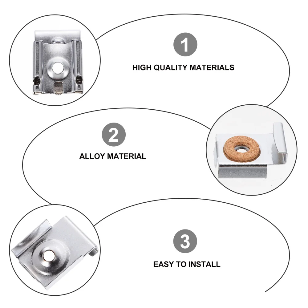 2 Sets/8pcs Glass Mirror Clamps Mirror Holders Multi-purpose Fixing Clips
2 Sets/8pcs Glass Mirror Clamps Mirror Holders Multi-purpose Fixing Clips