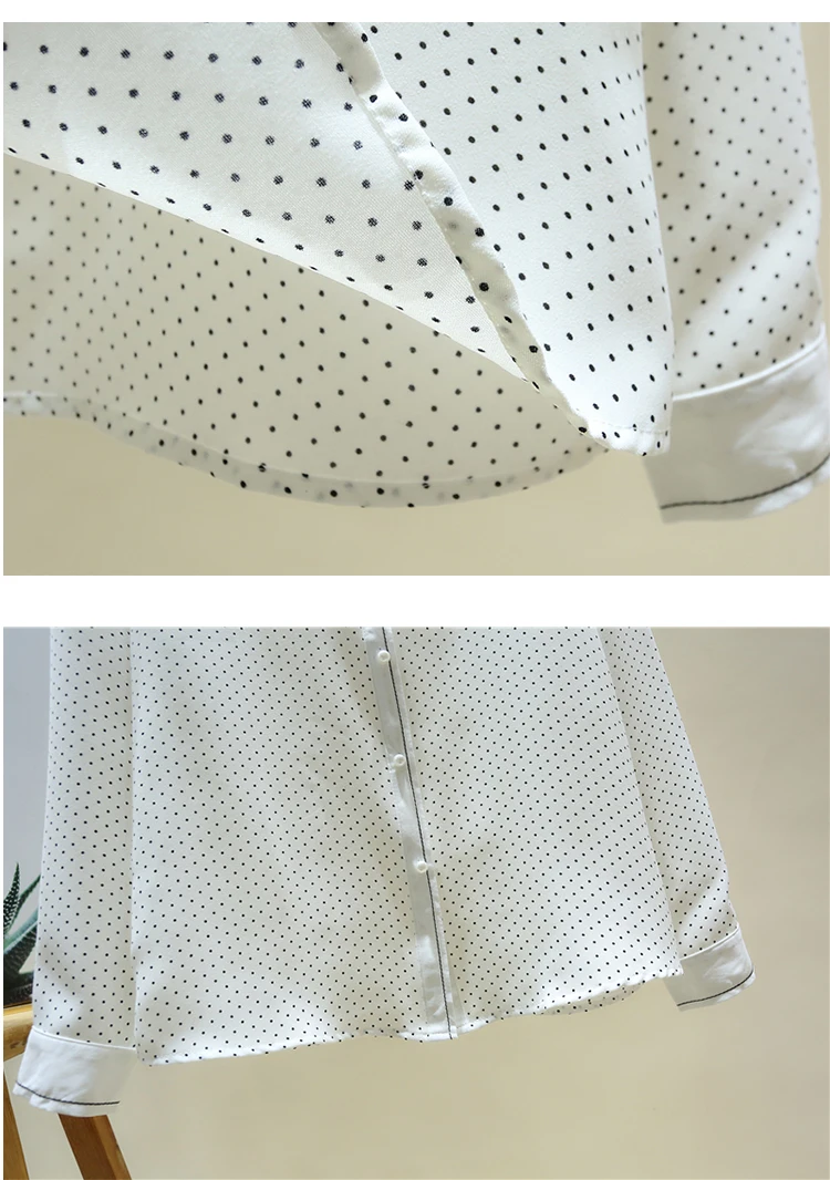 Long Sleeve Dot White Chiffon Blouse Shirt Tops Blouse Women Blusas Mujer De Moda 2021 Turn Down Collar Office Blouse Blusa E21
Long Sleeve Dot White Chiffon Blouse Shirt Tops Blouse Women Blusas Mujer De Moda 2021 Turn Down Collar Office Blouse Blusa E21