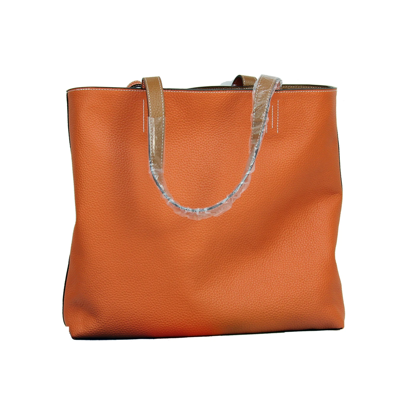 H-type women's leather bag, double-sided, first layer, soft, large capacity, fashion combination
H-type women's leather bag, double-sided, first layer, soft, large capacity, fashion combination