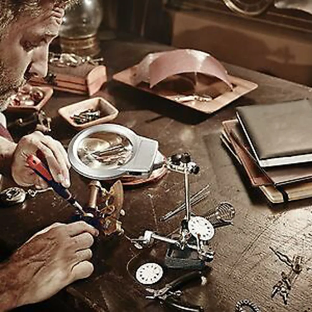 Third Hand Solder Soldering Iron Magnifier Stand Holder Station Helping Tool 2.5X 6X
Third Hand Solder Soldering Iron Magnifier Stand Holder Station Helping Tool 2.5X 6X