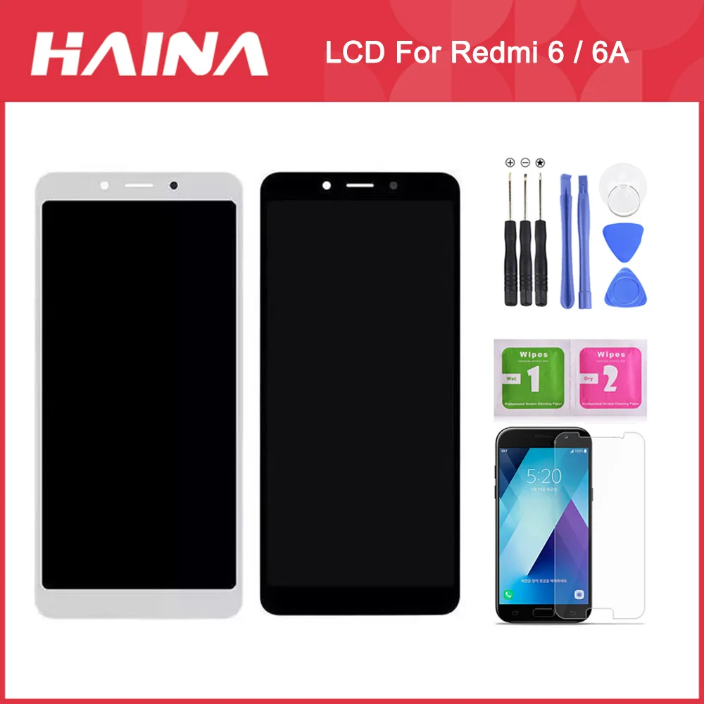 5 45 "AAA + оригинальный IPS LCD для Xiaomi Redmi 6 6a сенсорный экран дигитайзер сборка