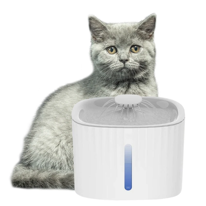 K5DC 3L Pet Fountain Cat Fountain with Super Quiet Smart LED Light Activated Carbon Filters Multiple Fountain Outlet Durable
K5DC 3L Pet Fountain Cat Fountain with Super Quiet Smart LED Light Activated Carbon Filters Multiple Fountain Outlet Durable