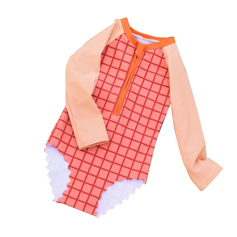 Baby Children Swimwear Girls Long Sleeve Cute Children Swimwear Plaid 1 Pcs Set Maillot Bain Enfant Sports Entertainment EI50CS
Baby Children Swimwear Girls Long Sleeve Cute Children Swimwear Plaid 1 Pcs Set Maillot Bain Enfant Sports Entertainment EI50CS
