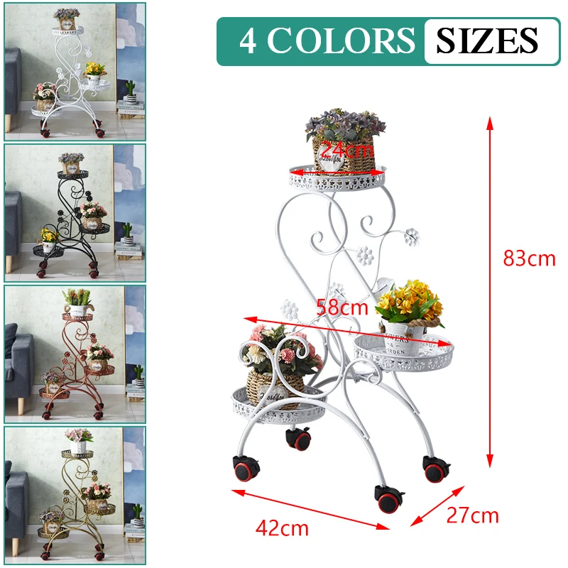 3 Tiers Iron Plant Stand Flower Rack Multi Flower Stand Shelves 58x27x83cm for Bonsai Display Shelf Yard Garden Patio Balcony
3 Tiers Iron Plant Stand Flower Rack Multi Flower Stand Shelves 58x27x83cm for Bonsai Display Shelf Yard Garden Patio Balcony
