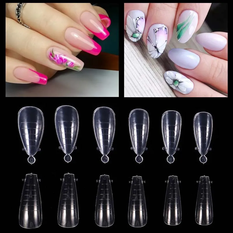 120Pcs Dual Form Almond Coffin Builder Nails Top Form UV Gel Extended False Tips For Nail Extension Quick Building Mold Manicure
120Pcs Dual Form Almond Coffin Builder Nails Top Form UV Gel Extended False Tips For Nail Extension Quick Building Mold Manicure