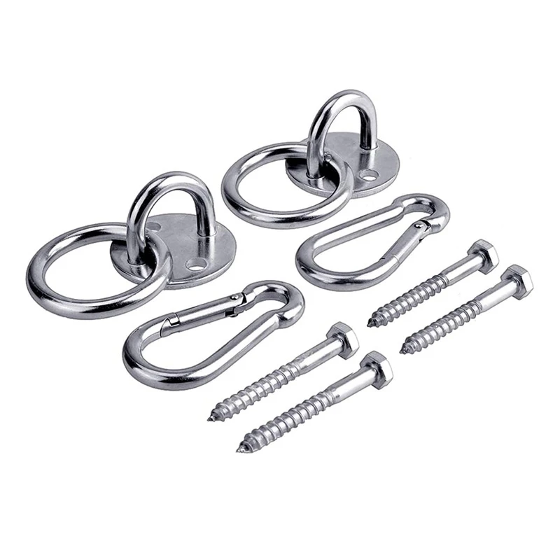 2 Pcs Hammock Hanging Hook,Stainless Steel Round Mount Pads, for Hammock Yoga Swing Chair Punching Bag
2 Pcs Hammock Hanging Hook,Stainless Steel Round Mount Pads, for Hammock Yoga Swing Chair Punching Bag