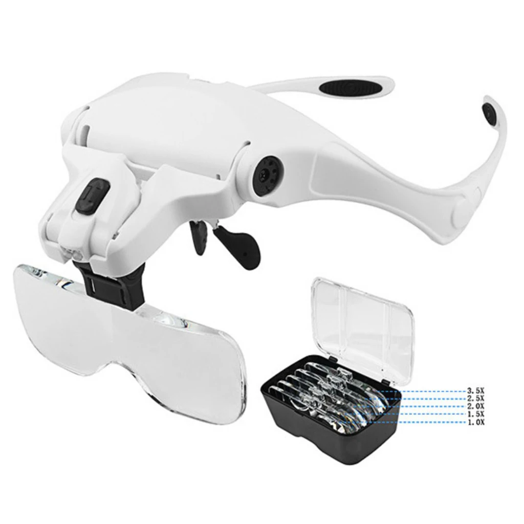 Лупа светодиодный светодиодной подсветкой с 5 линзами X/1.5X/2X/2.5X/3.5X 
Лупа светодиодный светодиодной подсветкой с 5 линзами X/1.5X/2X/2.5X/3.5X