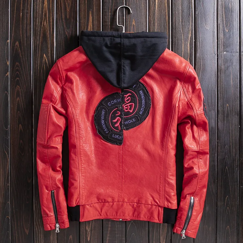 Motorcycle Sheepskin Unisex Short Coats Brand Hooded Detachable Long Sleeve Jackets Plus Size 4XL Casual Genuine Leather Jacket
Motorcycle Sheepskin Unisex Short Coats Brand Hooded Detachable Long Sleeve Jackets Plus Size 4XL Casual Genuine Leather Jacket