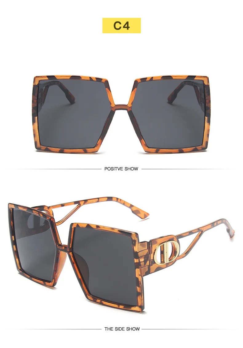 2021 Square Oversized Sunglasses Women Luxury Brand New Designer Hollow Temples Sun Glasses Big Frame Vintage Eyewear
2021 Square Oversized Sunglasses Women Luxury Brand New Designer Hollow Temples Sun Glasses Big Frame Vintage Eyewear