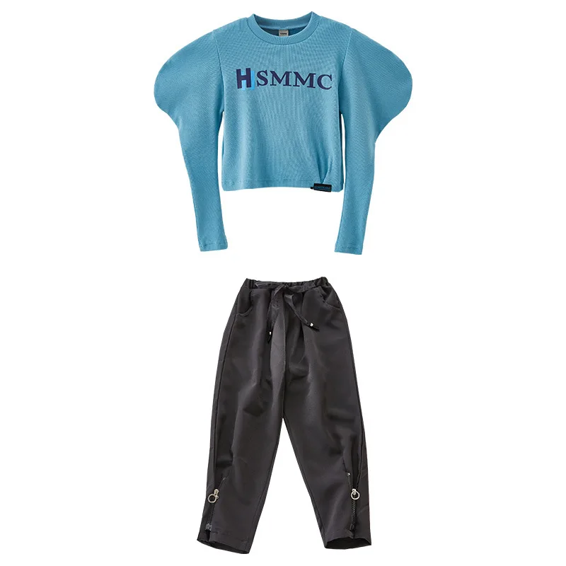 Girls' Bubble Sleeve Girls' Suit Spring 2021 New Fashionable T-shirt Two-Piece Set Children's Outdoor Cute
Girls' Bubble Sleeve Girls' Suit Spring 2021 New Fashionable T-shirt Two-Piece Set Children's Outdoor Cute