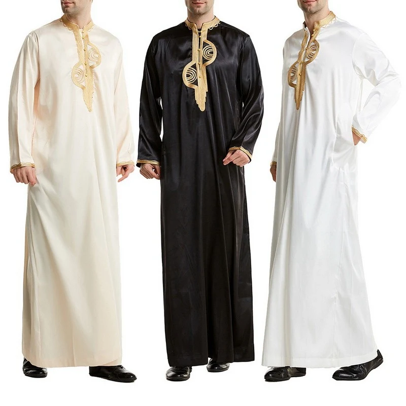 MoneRffi Men Loose Patchwork Muslim Kaftan Robes Islamic Clothing Vintage Long Robe Leisure Long Sleeve Stand Collar Jubba Thobe
MoneRffi Men Loose Patchwork Muslim Kaftan Robes Islamic Clothing Vintage Long Robe Leisure Long Sleeve Stand Collar Jubba Thobe