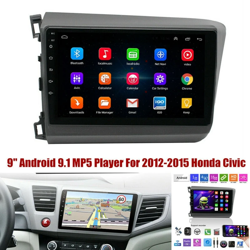 Для 2012-2015 Honda Civic Android 9,1 автомобильное радио GPS 9 дюймов MP5 плеер 1 Гб + 16 Гб
Для 2012-2015 Honda Civic Android 9,1 автомобильное радио GPS 9 дюймов MP5 плеер 1 Гб + 16 Гб