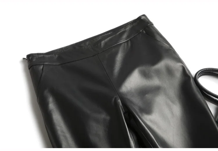 new fashion real sheepskin leather trousers women Leather pants women flare pants bell bottom pants 2019
new fashion real sheepskin leather trousers women Leather pants women flare pants bell bottom pants 2019