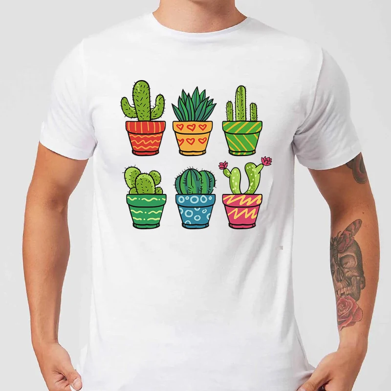 Summer Cotton Cool and Refreshing Male T Shirt Cute Cactus Plants Print Short Sleeve Cute Tops Casual O-Neck Hot Sale Streetwear
Summer Cotton Cool and Refreshing Male T Shirt Cute Cactus Plants Print Short Sleeve Cute Tops Casual O-Neck Hot Sale Streetwear