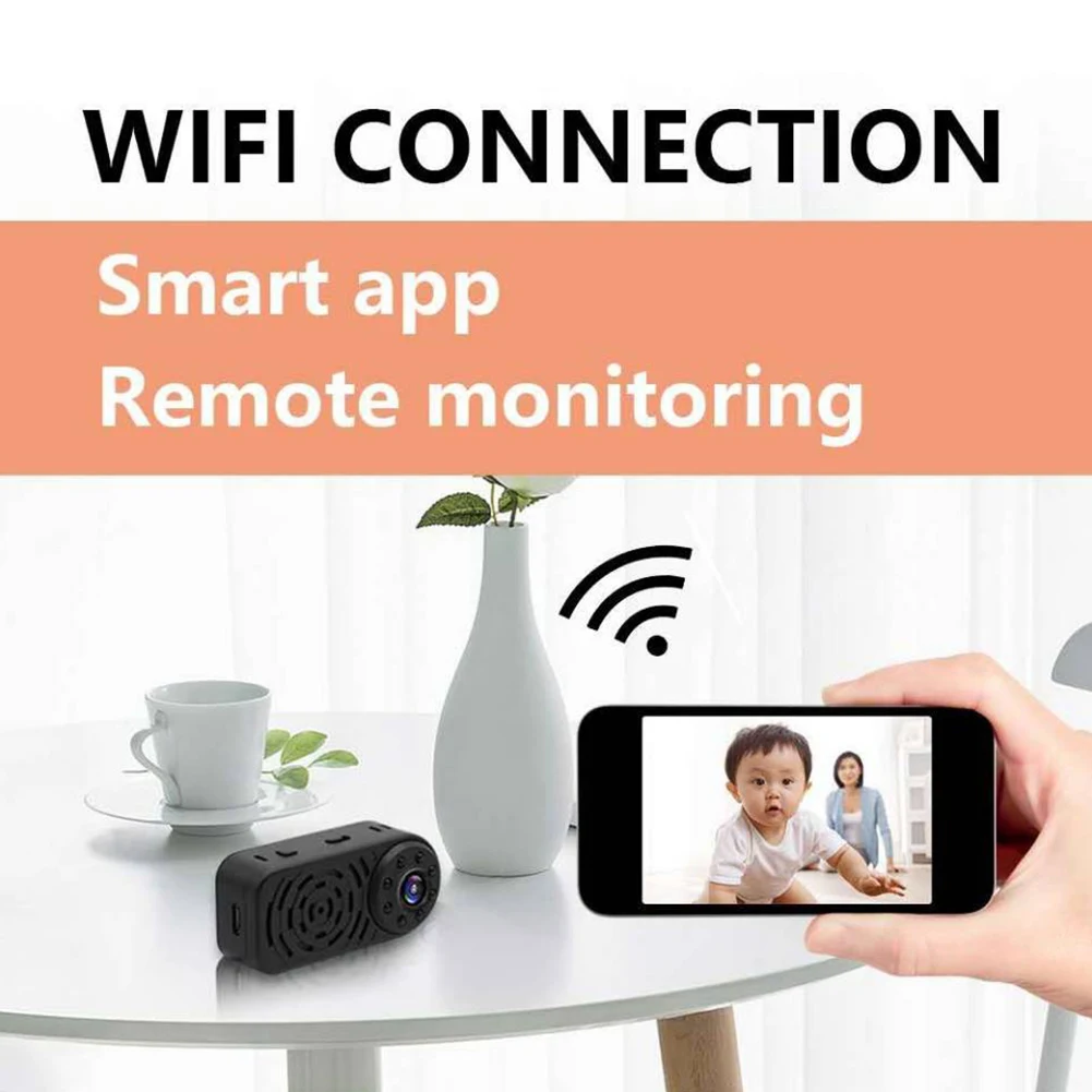 Night Vision Motion Detection Wide Angle Home Monitor Video Mini Surveillance Camera Wifi Wireless APP Control 4K HD
Night Vision Motion Detection Wide Angle Home Monitor Video Mini Surveillance Camera Wifi Wireless APP Control 4K HD