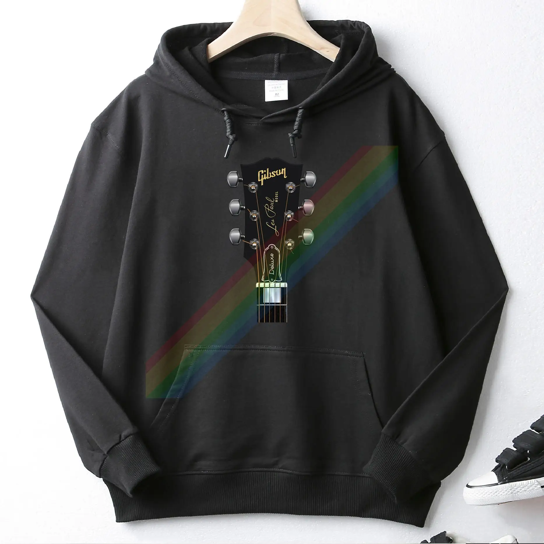 2021 Классическая Толстовка Gibson с популярным логотипом гитары на осень и зиму