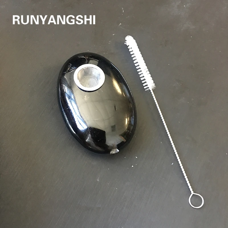 Runyangshi 1 шт. оптовая продажа натуральный черный кристалл камень ручная резка