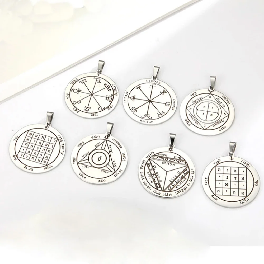 EUEAVAN 10pcs Pentacle of Saturn Solomon Amulet Talisman Attracting Money Pendant for Necklace Stainless Steel Jewelry Accessory
EUEAVAN 10pcs Pentacle of Saturn Solomon Amulet Talisman Attracting Money Pendant for Necklace Stainless Steel Jewelry Accessory