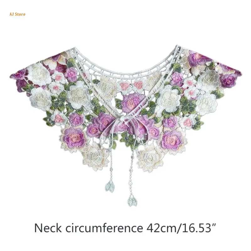 Fairytale Detachable Fake Collar Lace Shawl Embroidery Floral Capelet Dickey
Fairytale Detachable Fake Collar Lace Shawl Embroidery Floral Capelet Dickey