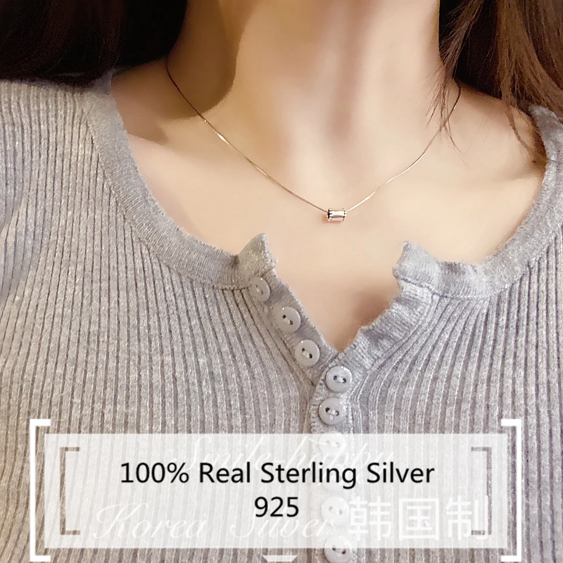 100% Silver 925 Jewelry Cycle Pendant Necklace for Women Chokers Korea Dongdaemun Halskette Bijoux Argent 925
100% Silver 925 Jewelry Cycle Pendant Necklace for Women Chokers Korea Dongdaemun Halskette Bijoux Argent 925