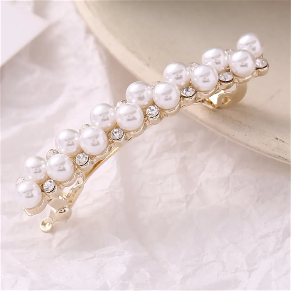 Fashion Women Pearl Hair Clip Crystal Rhinestone Hairpin Girls Barrette Hairgrip Headwear Hair Accessories
Fashion Women Pearl Hair Clip Crystal Rhinestone Hairpin Girls Barrette Hairgrip Headwear Hair Accessories