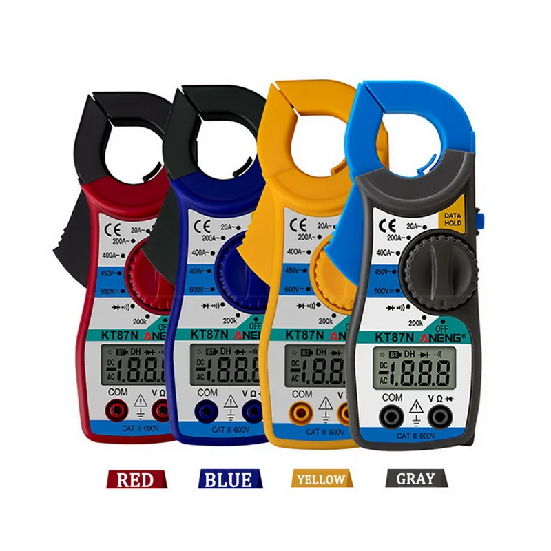 1PCS Clamp Multimeter LCD Digital AC/DC Current Ammeter Voltage Resistance Capacitance Volt Amp Ohm Meter With Tester Probe
1PCS Clamp Multimeter LCD Digital AC/DC Current Ammeter Voltage Resistance Capacitance Volt Amp Ohm Meter With Tester Probe