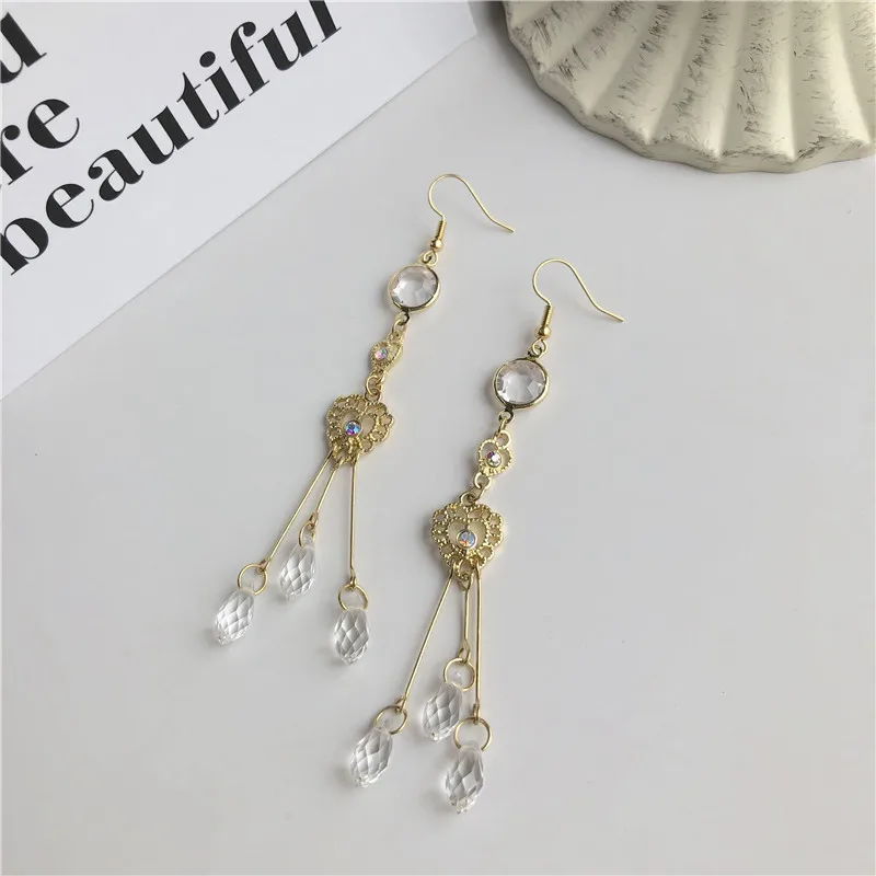 Temperament Long Korean Earrings Women's Advanced Baroque Retro Earrings Net Red Exaggerated Earrings
Temperament Long Korean Earrings Women's Advanced Baroque Retro Earrings Net Red Exaggerated Earrings