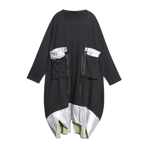 Patchwork Pullover Minority Casual Loose Dress Women Dress Women Hit Color 2020 Autumn Elegant Pocket
Patchwork Pullover Minority Casual Loose Dress Women Dress Women Hit Color 2020 Autumn Elegant Pocket