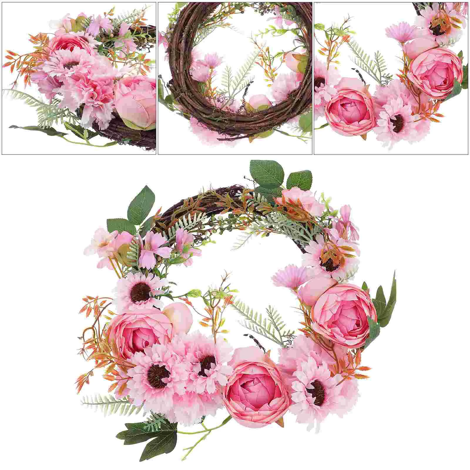 1pc Simulation Wreath Pendant Decorative Door Hangings Party Wreath Decor 
1pc Simulation Wreath Pendant Decorative Door Hangings Party Wreath Decor
