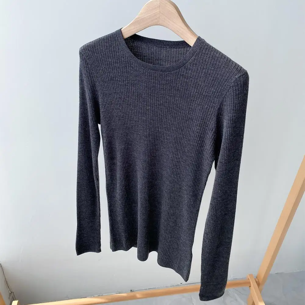 O-neck Women's Sweater Stretch Solid Color Long Sleeve Slim Early Autumn New Knitted Pullvers
O-neck Women's Sweater Stretch Solid Color Long Sleeve Slim Early Autumn New Knitted Pullvers