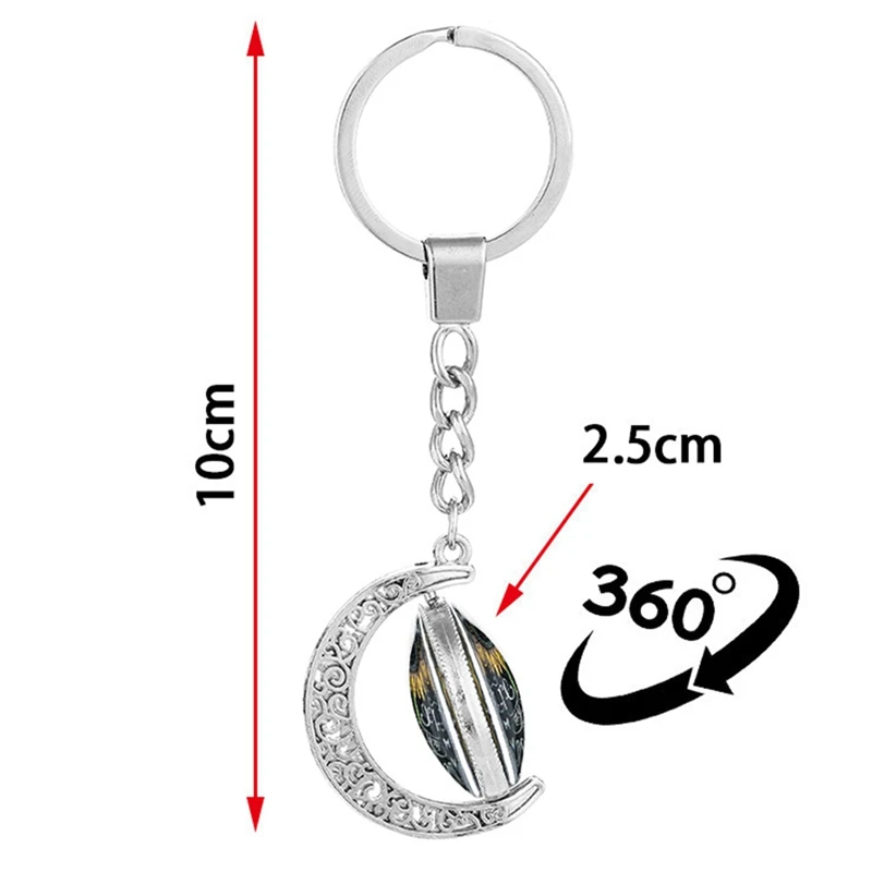 New Anime Danganronpa Creative Double-sided Rotating Moon Pendant Keychain Accessories Gift 
New Anime Danganronpa Creative Double-sided Rotating Moon Pendant Keychain Accessories Gift