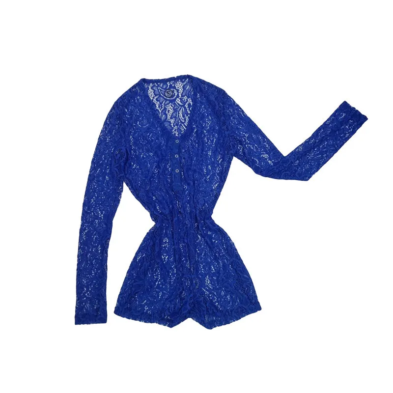 2021 Sexy Women Lace Romper Ladies Bodycon Jumpsuit V-neck Boduycon Button Long Sleeve Leotard Playsuit Bodysuit Homewear
2021 Sexy Women Lace Romper Ladies Bodycon Jumpsuit V-neck Boduycon Button Long Sleeve Leotard Playsuit Bodysuit Homewear
