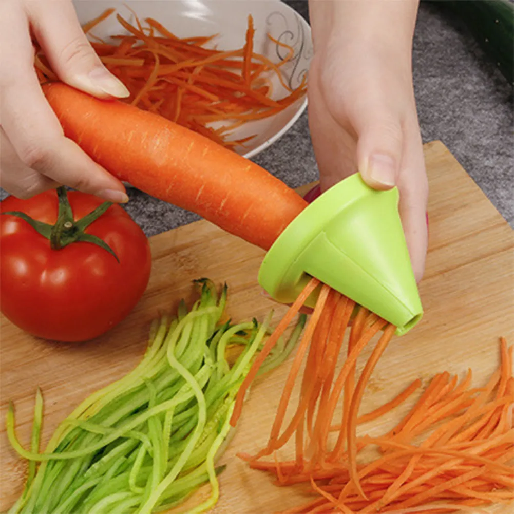 1pcs Spiral Slicer 2.15inch Plastic Cooking Salad Carrot Radish Cucumber Vegetables Fruit CutterJulienne Strips Kitchen Tools
1pcs Spiral Slicer 2.15inch Plastic Cooking Salad Carrot Radish Cucumber Vegetables Fruit CutterJulienne Strips Kitchen Tools