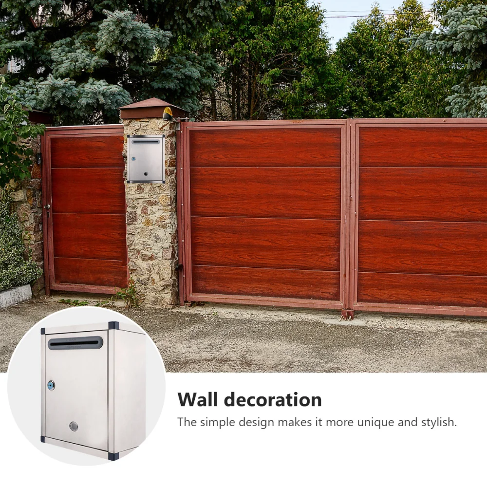 1pc Rust-proof Letter Box Creative Letter Box Stainless Steel Mailbox
1pc Rust-proof Letter Box Creative Letter Box Stainless Steel Mailbox
